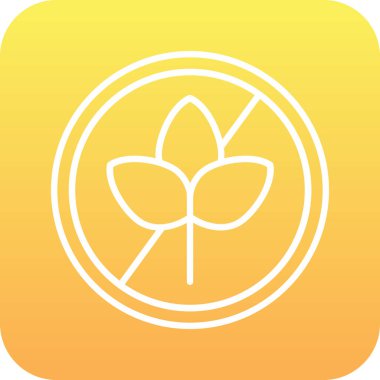 Bir yaprak simgesinin vektör illüstrasyonu