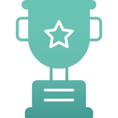 Kupa. Web simgesi basit tasarım