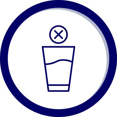 bir içeceğin vektör simgesi