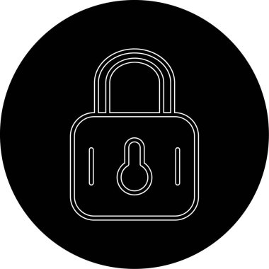 Soyut arkaplanda kilit simgesi izole edildi