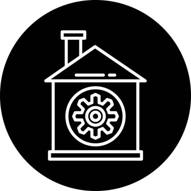 Yapı simgesinin vektör illüstrasyonu