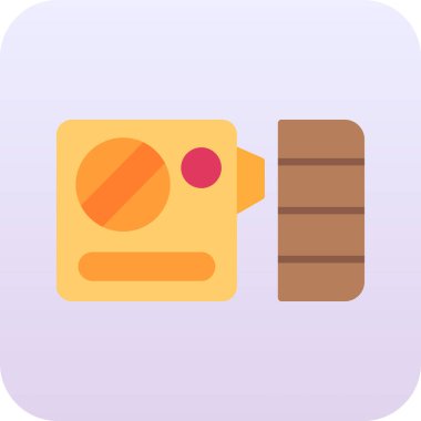 kamera simgesi vektör illüstrasyonu