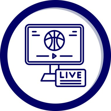 canlı spor simgesi beyaz arkaplanda izole edilmiş düz stil.