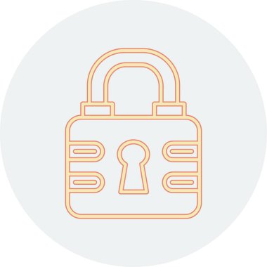 ikon vektör illüstrasyonunu kilitle