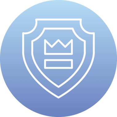 kalkan ikon vektör illüstrasyonu