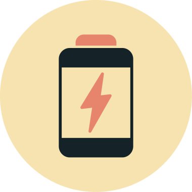 Şarj vektör simgesi modern basit illüstrasyon