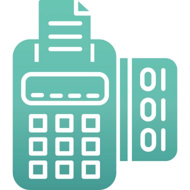 ATM 'de. Web simgesi basit tasarım