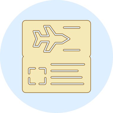 Uçak simgesinin vektör illüstrasyonu