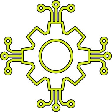 Vites simgesi vektör çizimi tasarımı