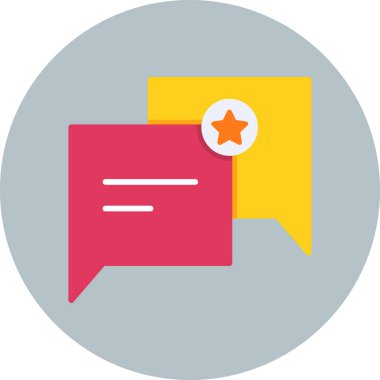 Sohbet simgesi, vektör çizimi