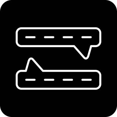 Sohbet simgesi vektör illüstrasyonu