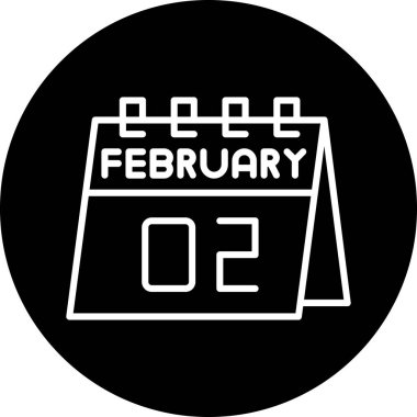 Şubat 2 ve bir günlük takvimde tarih