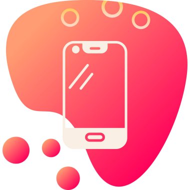 Cep telefonu simgesinin vektör illüstrasyonu