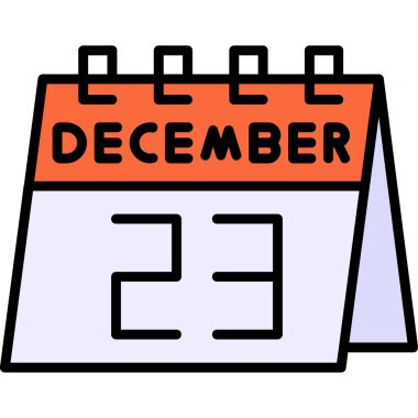 Aralık simgesi olan takvim