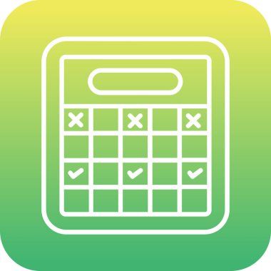 hesap makinesi simgesi vektör illüstrasyonu