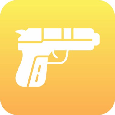 silah simgesi dijital sarı