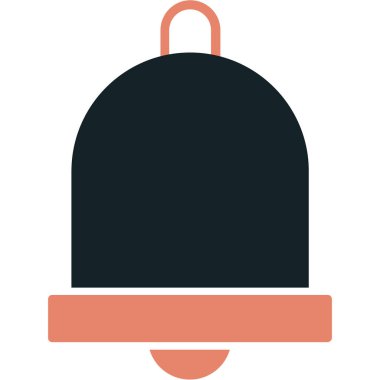 Tek bir izole çanın vektör illüstrasyonu