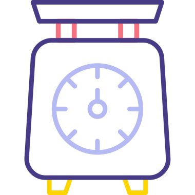 Mutfak Ölçeklendirme Web simgesi, vektör illüstrasyonu