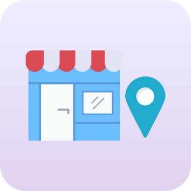 konum simgesi vektör illüstrasyonu