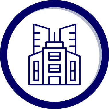 bina simgesi vektör çizimi tasarımı