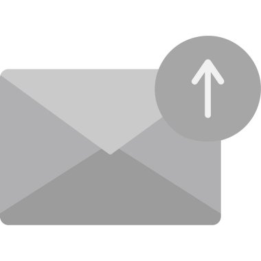 E- posta Düz Vektör Simgesi Tasarımı