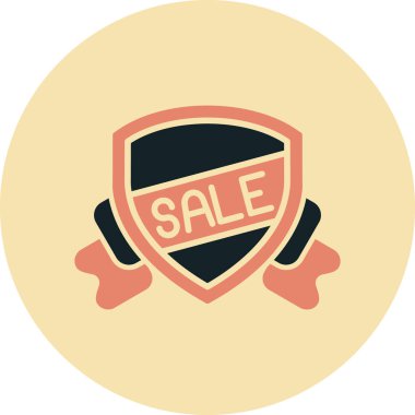 satış etiketi vektör simgesi