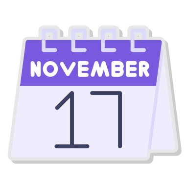 Takvim simgesi, vektör illüstrasyonu. takvim günü