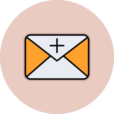 E- posta simgesi, vektör illüstrasyon tasarımı