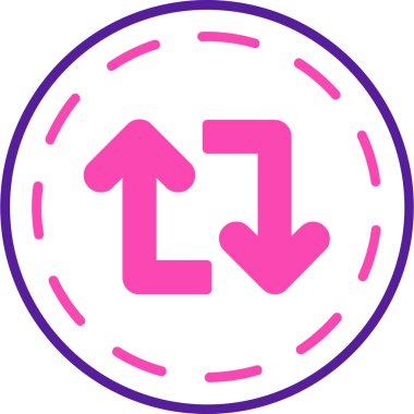 Ok. Web simgesi basit illüstrasyon