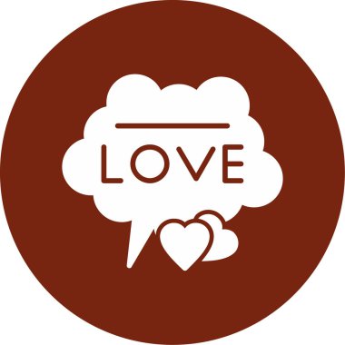 aşk vektör simgesi modern basit tasarım