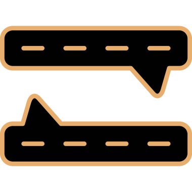 iki renk vektör illüstrasyonu