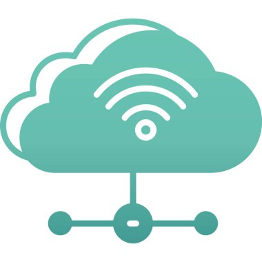 Bulut hesaplama sembolü ile wifi hesaplama