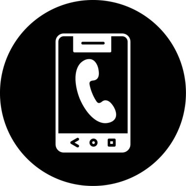 Telefon simgesi vektör illüstrasyonu