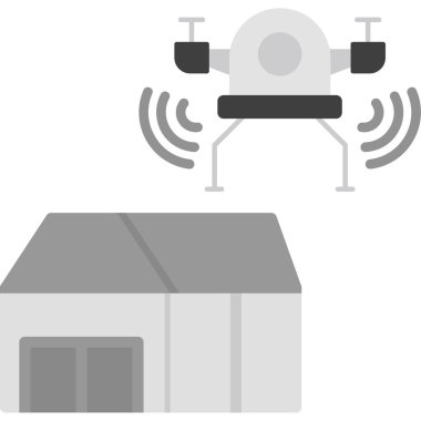 Güvenlik kamerası ikonu. Web için ccTV kamera vektör simgelerinin basit illüstrasyonu