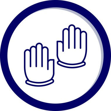 vektör çizim insan el simgesi