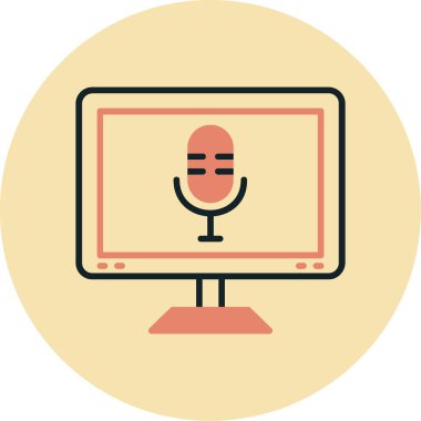 Web düz renk simgesi.