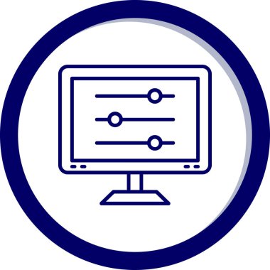 vektör izleyici simgesi illüstrasyonu