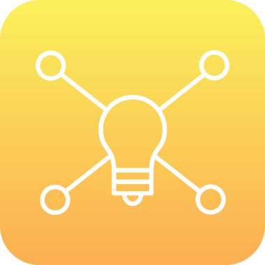 ampul simgesi dijital illüstrasyon