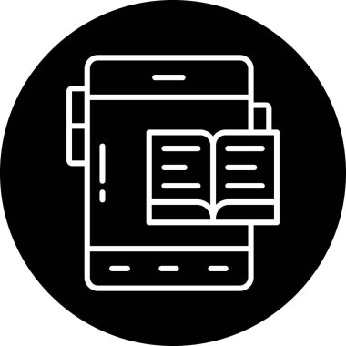 Kitap. Web simgesi basit illüstrasyon