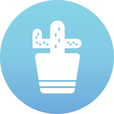 Kaktüs. Web simgesi basit illüstrasyon