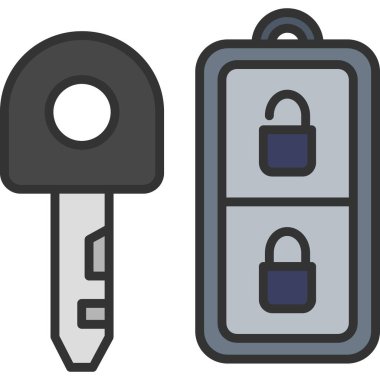 kilit simgesi vektör illüstrasyon tasarımı