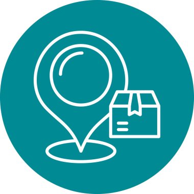 konum simgesi vektör illüstrasyonu