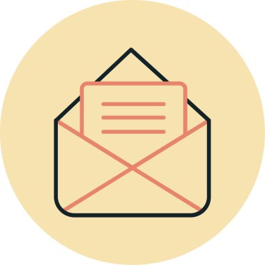 posta simgesi, vektör illüstrasyonu