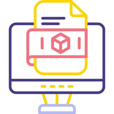 Kart simgesi, vektör illüstrasyonu