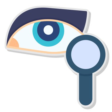 Göz simgesi vektör illüstrasyonu