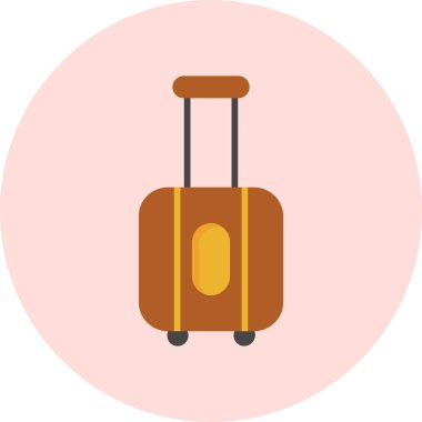 seyahat valizi simgesi. Web için basit seyahat bagaj vektör simgeleri çizimi