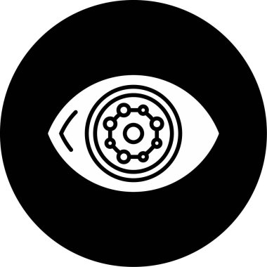 Göz. Web simgesi basit illüstrasyon