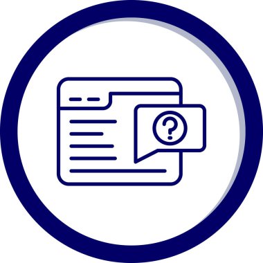 Modern bir simgenin vektör illüstrasyonu