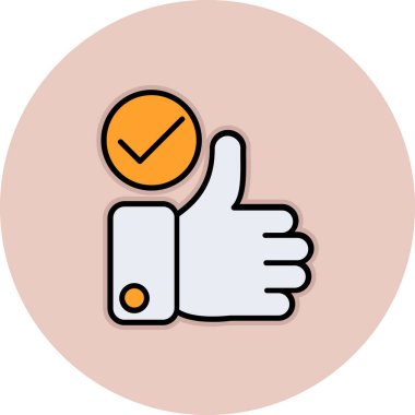 Simge vektör illüstrasyonunu parmakla