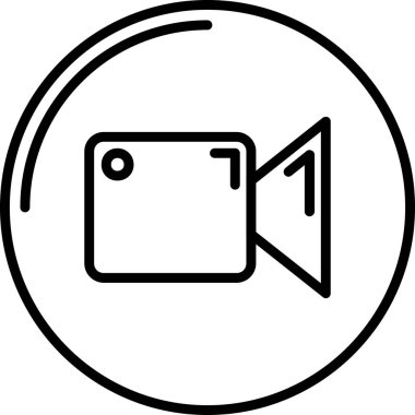 kamera simgesi vektör illüstrasyonu